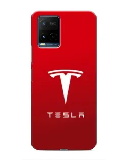 Чехол для Vivo Y21 / Y21s с картинкой «Tesla Red Classic»