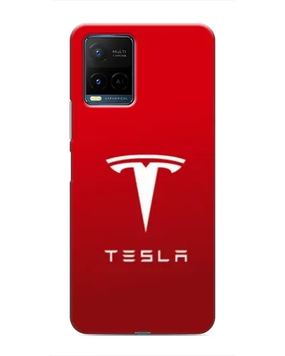 Чехол для Vivo Y21 / Y21s с картинкой «Tesla Red Classic»