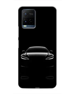 Чехол для Vivo Y21 / Y21s с картинкой «Силуэт Tesla Night»