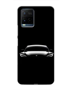 Чехол для Vivo Y21 / Y21s с картинкой «Фары Tesla Night»