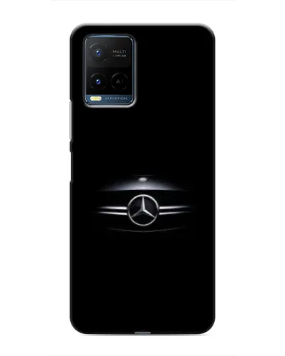 Чехол для Vivo Y21 / Y21s с картинкой «Mercedes — абстрактные линии»