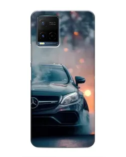 Чехол для Vivo Y21 / Y21s с картинкой «Mercedes — ночной город»