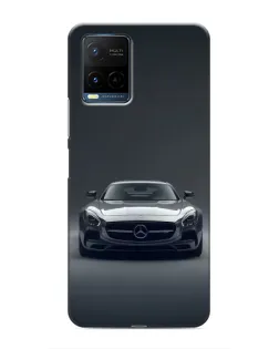 Чехол для Vivo Y21 / Y21s с картинкой «Mercedes на черном»
