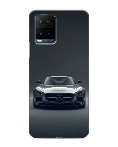 Чехол для Vivo Y21 / Y21s с картинкой «Mercedes на черном»
