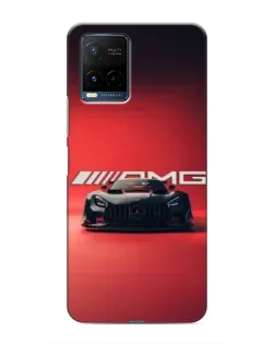 Чехол для Vivo Y21 / Y21s с картинкой «Mercedes AMG — красная линия»