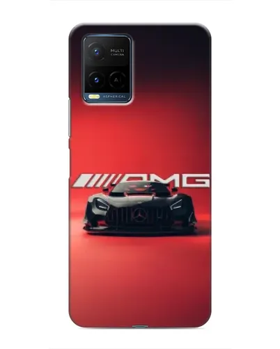 Чехол для Vivo Y21 / Y21s с картинкой «Mercedes AMG — красная линия»