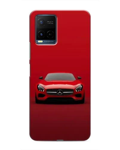 Чехол для Vivo Y21 / Y21s с картинкой «Красный Mercedes AMG»