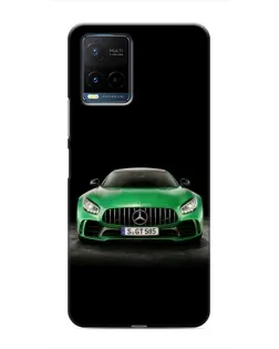 Чехол для Vivo Y21 / Y21s с картинкой «Mercedes — неоновый лого»