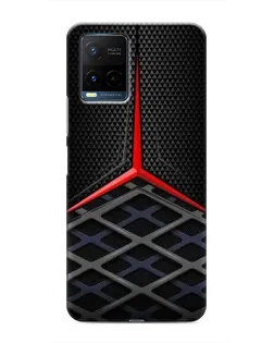 Чехол для Vivo Y21 / Y21s с картинкой «Mercedes Carbon Grid»