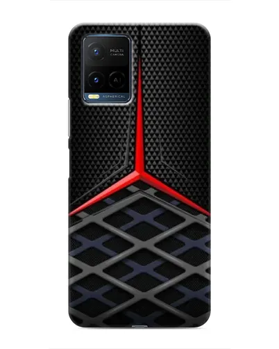 Чехол для Vivo Y21 / Y21s с картинкой «Mercedes Carbon Grid»