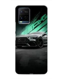 Чехол для Vivo Y21 / Y21s с картинкой «Темный Mercedes AMG»
