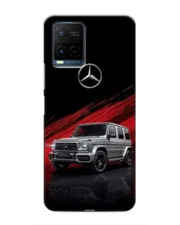 Чехол для Vivo Y21 / Y21s с картинкой «Mercedes G-Class красный»