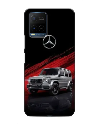Чехол для Vivo Y21 / Y21s с картинкой «Mercedes G-Class красный»