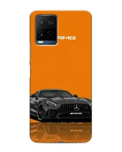 Чехол для Vivo Y21 / Y21s с картинкой «Оранжевый Mercedes AMG»