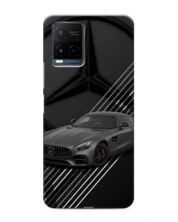 Чехол для Vivo Y21 / Y21s с картинкой «Mercedes AMG — графика»