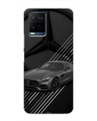 Чехол для Vivo Y21 / Y21s с картинкой «Mercedes AMG — графика»