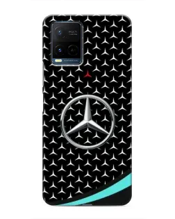 Чехол для Vivo Y21 / Y21s с картинкой «Mercedes — бирюзовый акцент»