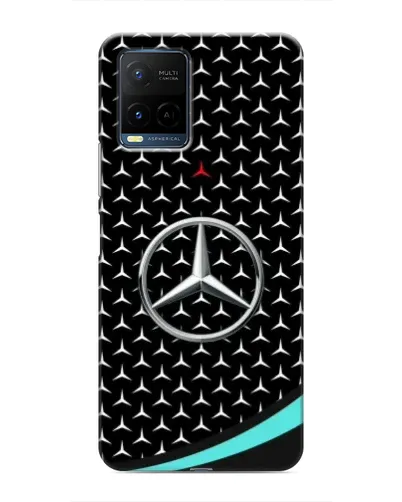Чехол для Vivo Y21 / Y21s с картинкой «Mercedes — бирюзовый акцент»