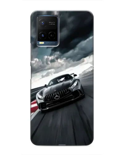 Чехол для Vivo Y21 / Y21s с картинкой «Гоночный Mercedes AMG»