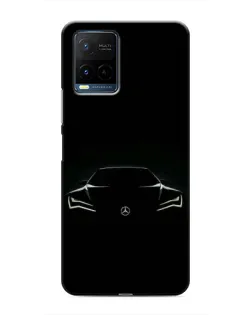 Чехол для Vivo Y21 / Y21s с картинкой «Mercedes — силуэт авто»