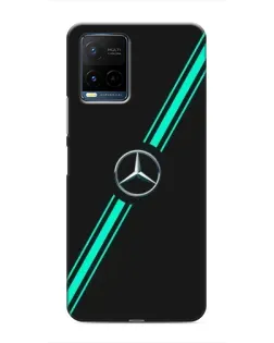 Чехол для Vivo Y21 / Y21s с картинкой «Спортивные линии Mercedes»