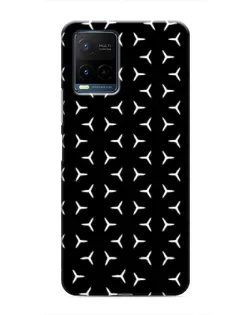 Чехол для Vivo Y21 / Y21s с картинкой «Mercedes паттерн звезд»