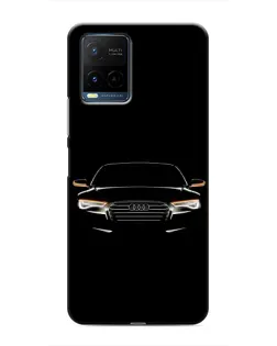 Чехол для Vivo Y21 / Y21s с картинкой «Audi — ночной контур»