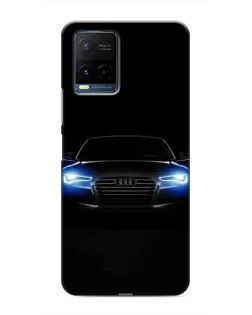 Чехол для Vivo Y21 / Y21s с картинкой «Audi в неоне»