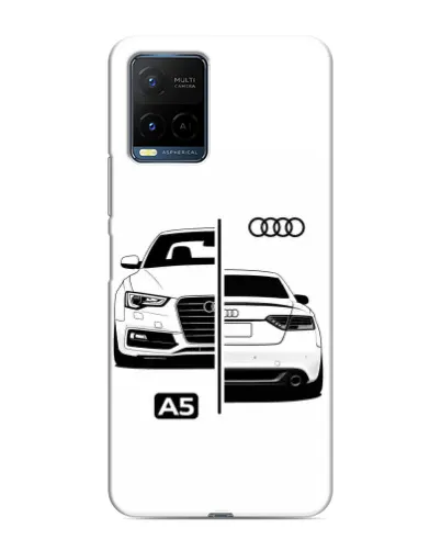 Чехол для Vivo Y21 / Y21s с картинкой «Audi — контрастный дизайн» Чехол для Vivo Y21 / Y21s с картинкой «Audi — контрастный дизайн»