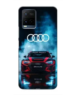Чехол для Vivo Y21 / Y21s с картинкой «Audi Sport — неон»