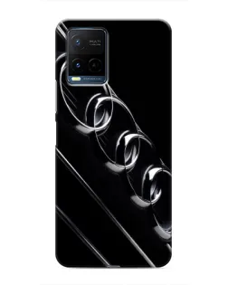 Чехол для Vivo Y21 / Y21s с картинкой «Audi — абстрактные кольца»