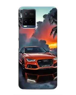 Чехол для Vivo Y21 / Y21s с картинкой «Audi — закат»