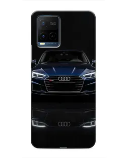 Чехол для Vivo Y21 / Y21s с картинкой «Audi — ночное отражение»