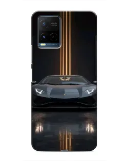 Чехол для Vivo Y21 / Y21s с картинкой «Lamborghini золотые линии» Чехол для Vivo Y21 / Y21s с картинкой «Lamborghini золотые линии»