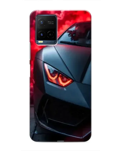 Чехол для Vivo Y21 / Y21s с картинкой «Lamborghini красное сияние»