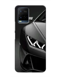Чехол для Vivo Y21 / Y21s с картинкой «Lamborghini фары детализация»