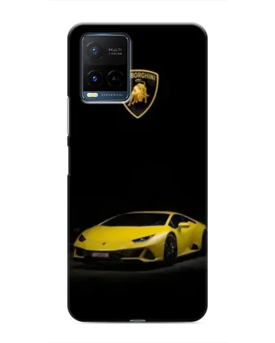 Чехол для Vivo Y21 / Y21s с картинкой «Lamborghini желтый акцент»