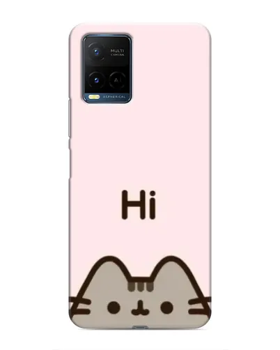 Чехол для Vivo Y21 / Y21s с картинкой «Пушин говорит Hi» Чехол для Vivo Y21 / Y21s с картинкой «Пушин говорит Hi»