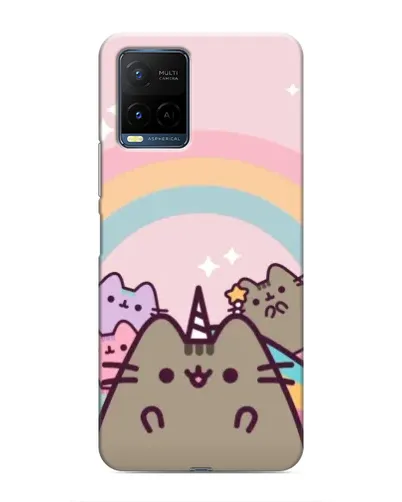 Чехол для Vivo Y21 / Y21s с картинкой «Единорог Pusheen» Чехол для Vivo Y21 / Y21s с картинкой «Единорог Pusheen»