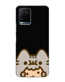 Чехол для Vivo Y21 / Y21s с картинкой «Пушин на черном»