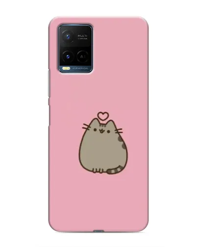 Чехол для Vivo Y21 / Y21s с картинкой «Pusheen сердце» Чехол для Vivo Y21 / Y21s с картинкой «Pusheen сердце»