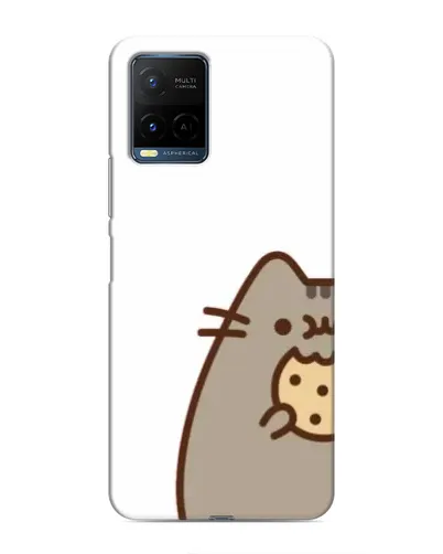 Чехол для Vivo Y21 / Y21s с картинкой «Пушин с печеньем» Чехол для Vivo Y21 / Y21s с картинкой «Пушин с печеньем»