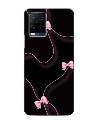 Чехол для Vivo Y21 / Y21s с картинкой «Розовые ленты»