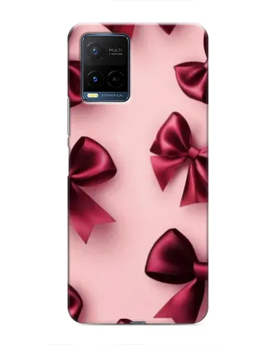 Чехол для Vivo Y21 / Y21s с картинкой «Бордовый атлас»