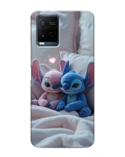 Чехол для Vivo Y21 / Y21s с картинкой «Плюшевые Стич Ангел» Чехол для Vivo Y21 / Y21s с картинкой «Плюшевые Стич Ангел»