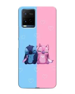Чехол для Vivo Y21 / Y21s с картинкой «Stitch и Angel Love» Чехол для Vivo Y21 / Y21s с картинкой «Stitch и Angel Love»