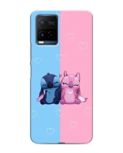 Чехол для Vivo Y21 / Y21s с картинкой «Stitch и Angel Love» Чехол для Vivo Y21 / Y21s с картинкой «Stitch и Angel Love»