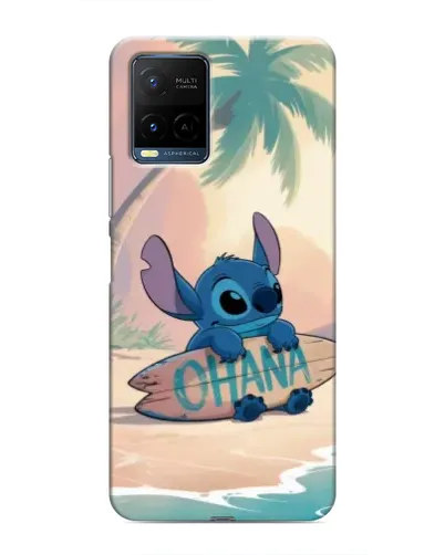 Чехол для Vivo Y21 / Y21s с картинкой «Стич на серфе» Чехол для Vivo Y21 / Y21s с картинкой «Стич на серфе»