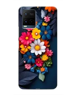 Чехол для Vivo Y21 / Y21s с картинкой «Цветочная феерия»