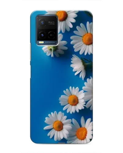 Чехол для Vivo Y21 / Y21s с картинкой «Белоснежные маргаритки»